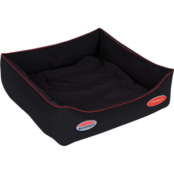 Weatherbeeta Therapy-Tec Dog Bed - Black / Red